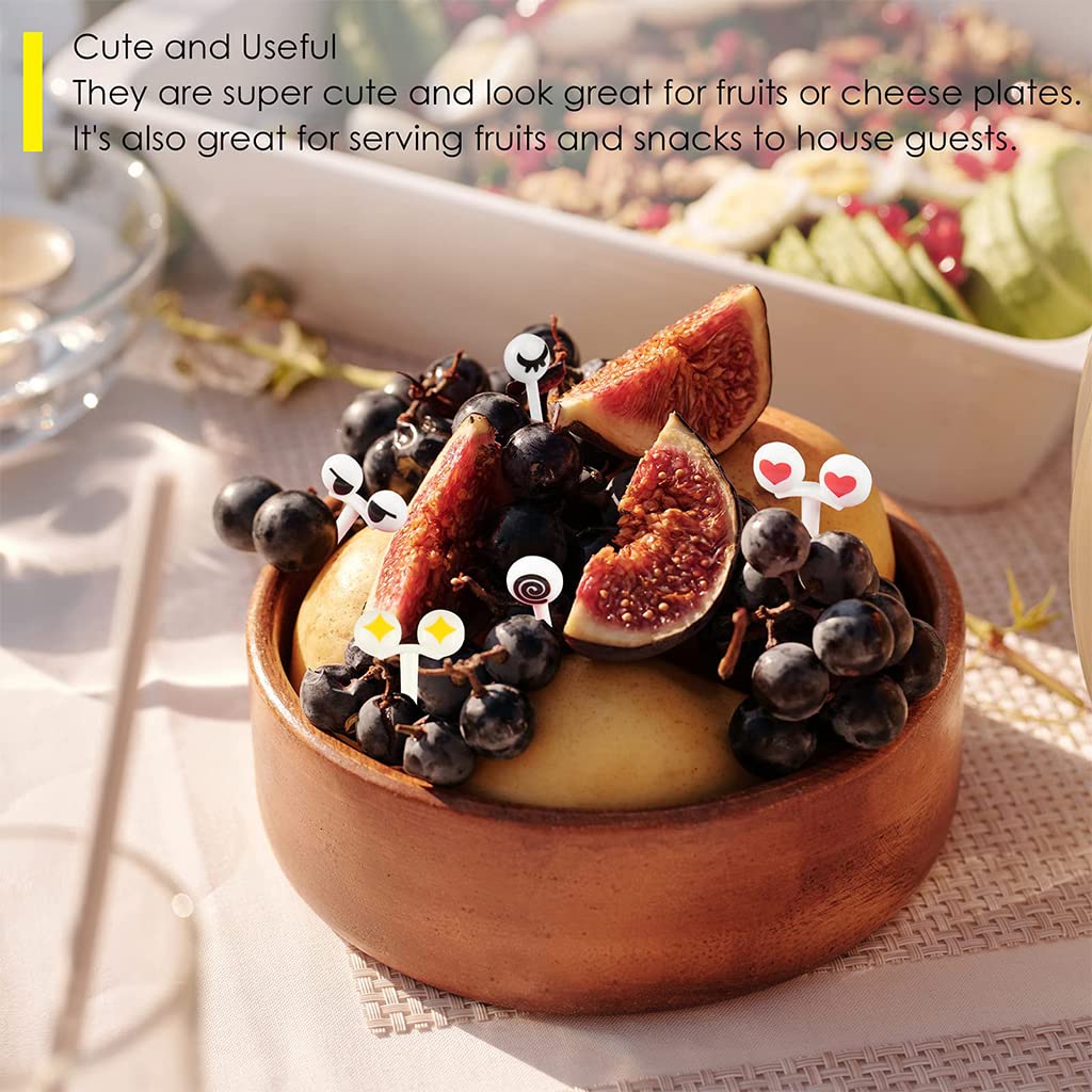 HASTHIP 10pcs Food Fruit Forks for Kids, Eye Toothpicks Picks, Bento Box Food Picks Mini Cute Cartoon Plastic Fruit Toothpicks for Kids Baby Shower Birthday Party Cake Decoration Supplies HASTHIP 10pcs Food Fruit Forks for Kids, Eye Toothpicks Picks, Bento Box Food Picks Mini Cute Cartoon Plastic Fruit Toothpicks for Kids Baby Shower Birthday Party Cake Decoration Supplies
